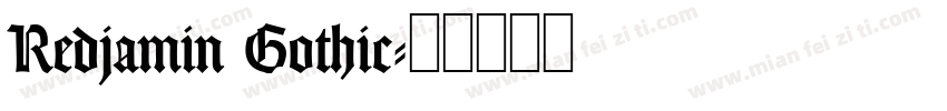Redjamin Gothic字体转换